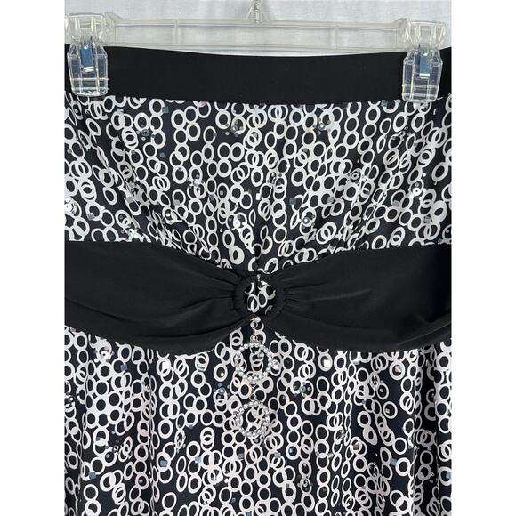 Vintage M.K.M Tube Top Y2K Babydoll Strapless Polka Dot Baddie Artsy Bling Glam - Picture 2 of 4